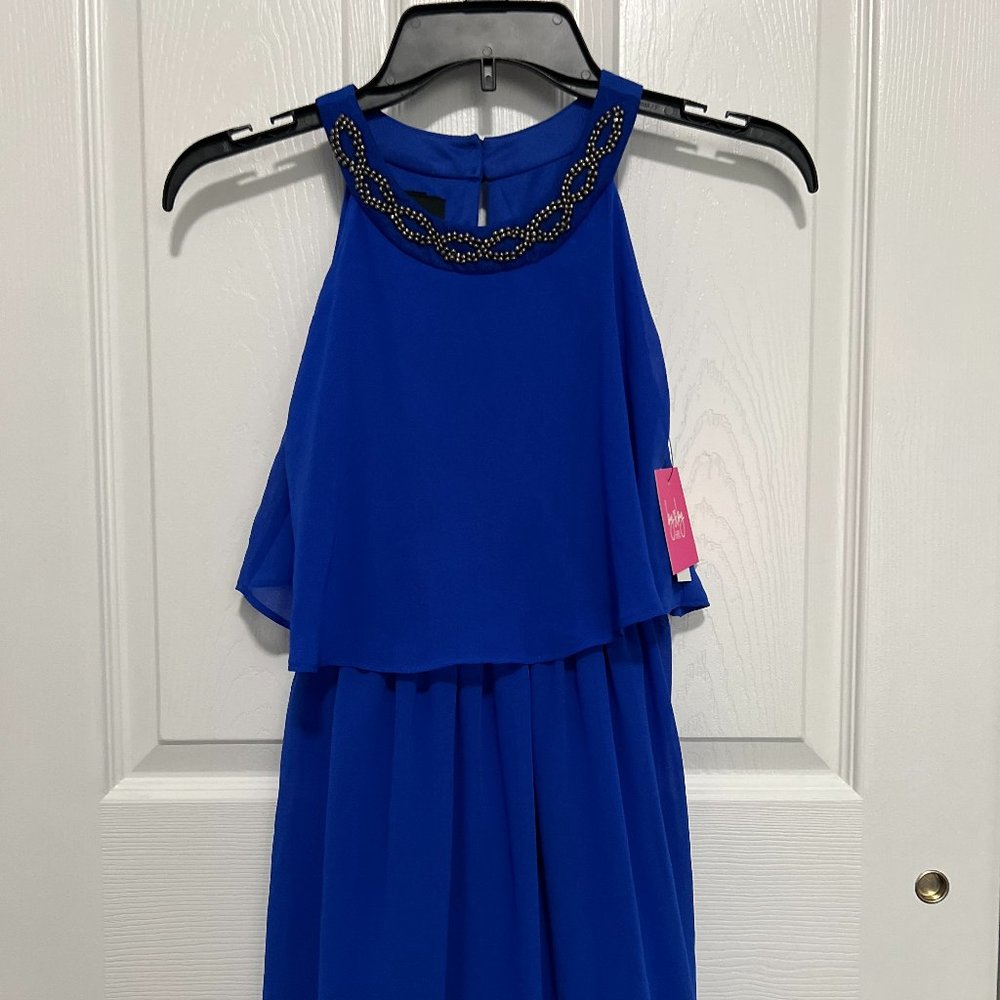 Blue dress with tag